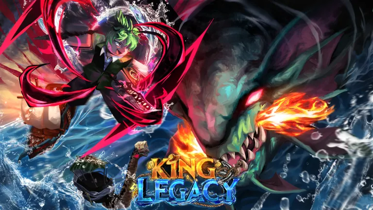 Arte oficial de King Legacy. Capa via API pública do Roblox (universe 1451439645). Arte do criador Sea King Games. Arquivo salvo na biblioteca do Xiter em 31/10/2026.