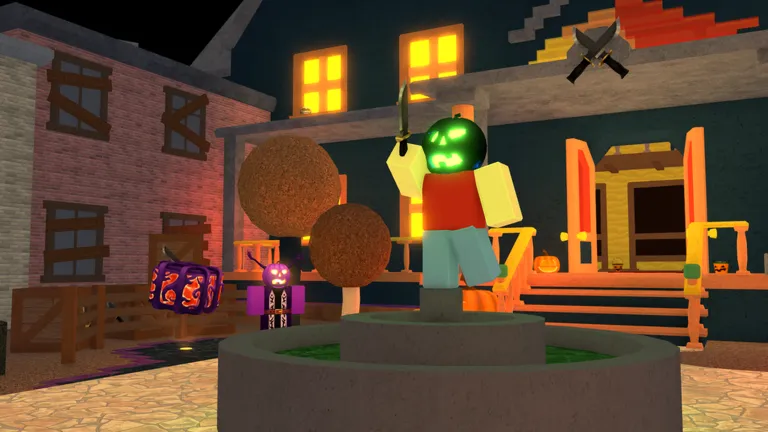 Arte oficial de Murder Mystery 2. Capa via API pública do Roblox (universe 66654135). Arte do criador Nikilis. Arquivo salvo na biblioteca do Xiter em 31/10/2026.