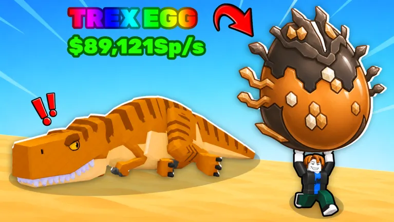 Arte oficial de Steal An Egg. Capa via API pública do Roblox (universe 10563114921). Arte do criador and Collect Rare Pets. Arquivo salvo na biblioteca do Xiter em 31/10/2026.